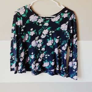 Old navy | long sleeve floral top